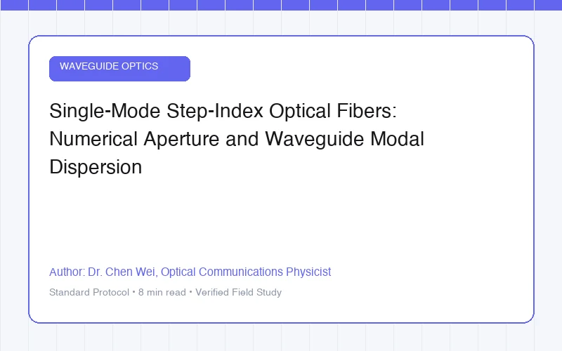 Single-Mode Step-Index Optical Fibers: Numerical Aperture and Waveguide Modal Dispersion